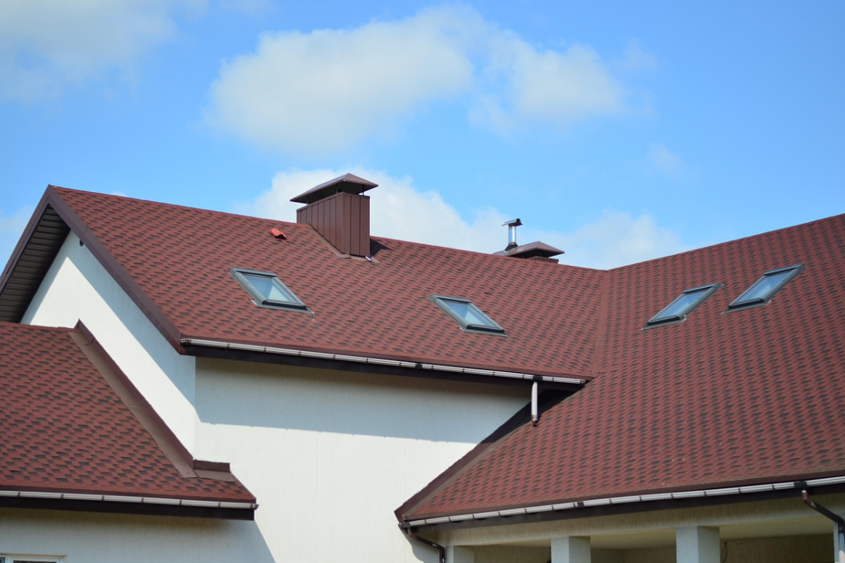 modern red roof